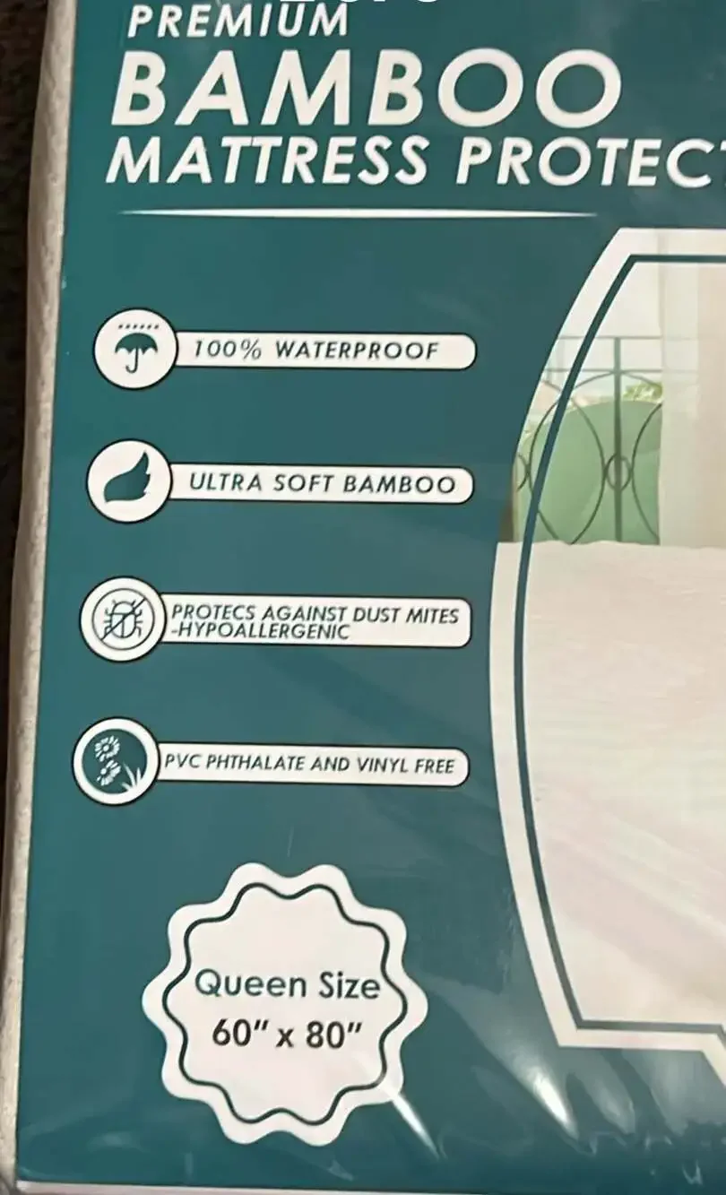 Eternal Living Premium Bamboo Mattress Protector - Queen Size 100% Waterproof